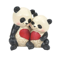 Better Together - Panda Couple With Heart Fig  - Country N More Gifts