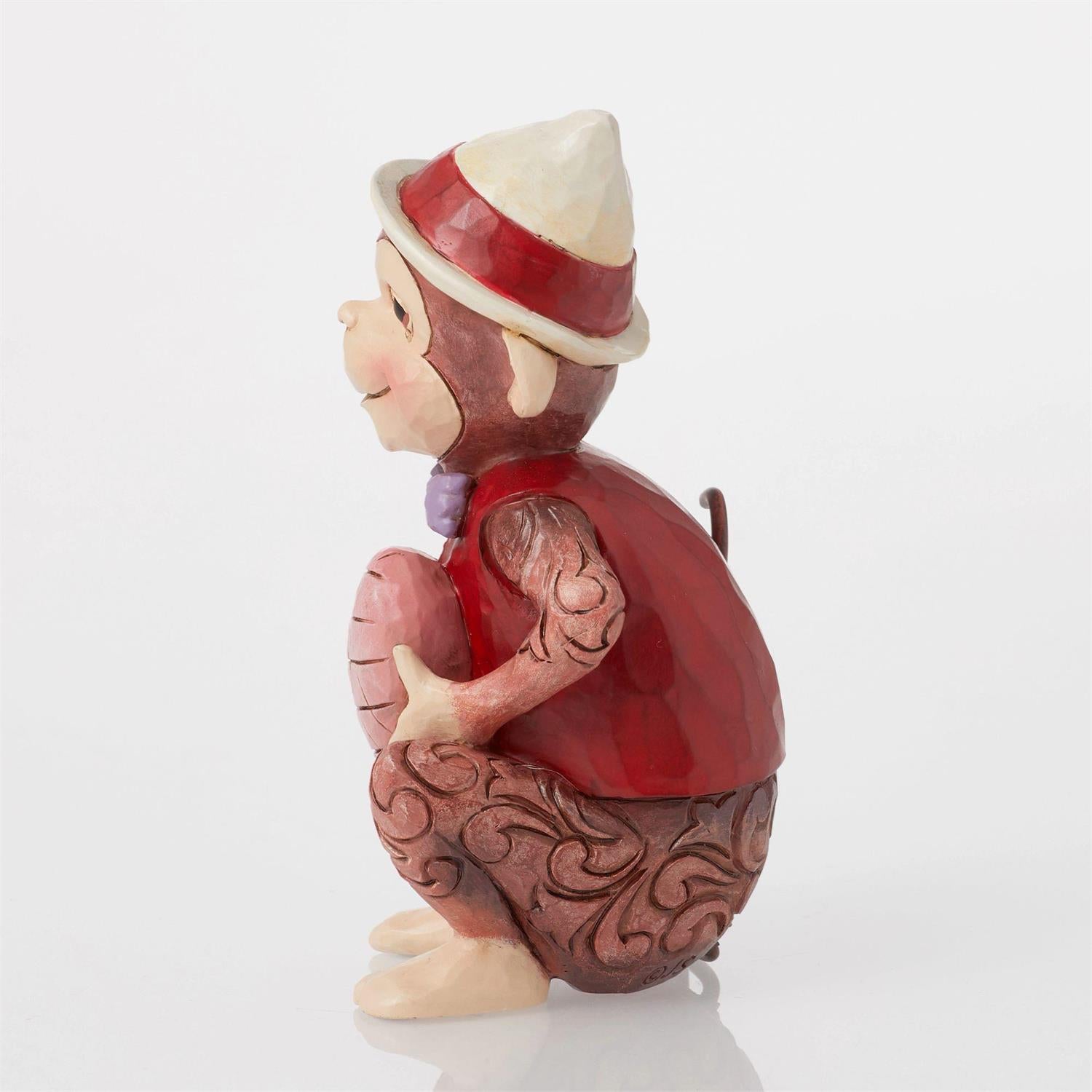 Cheeky Charms - Monkey with Heart Figurine  - Country N More Gifts