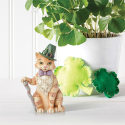 Purr-fectly Irish - Irish Tabby Cat Figurine  - Country N More Gifts
