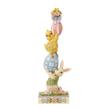 Playful Pile-Up - Bunny and Eggs Stacked Figurine