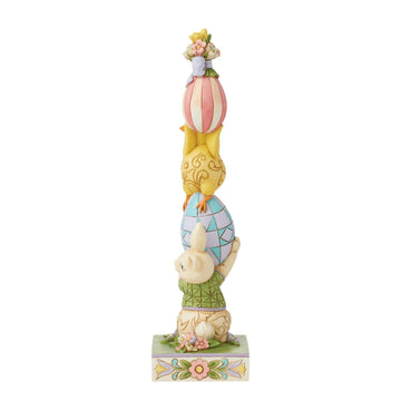FBA - Playful Pile-Up - Bunny and Eggs Stacked Figurine - Country N More Gifts