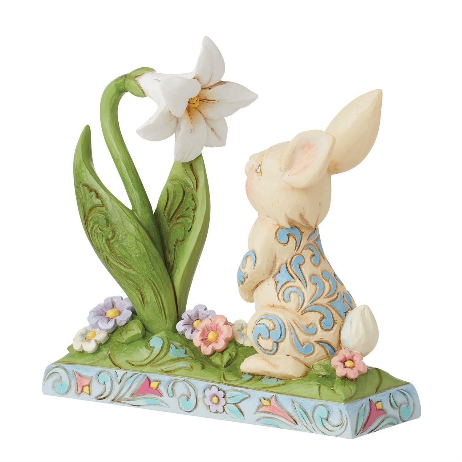 Scent of Spring - Bunny and Easter Lily Figurine  - Country N More Gifts