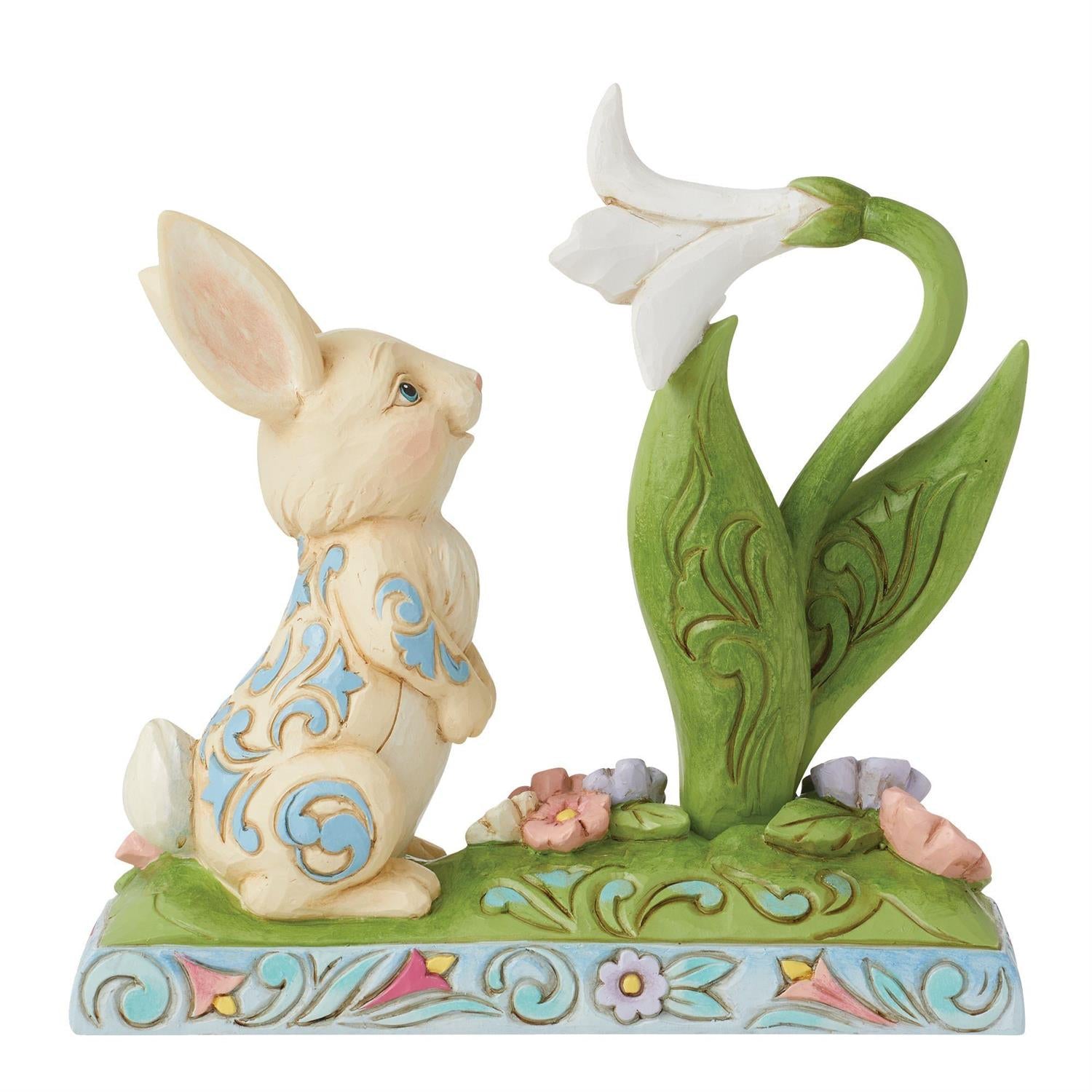 Scent of Spring - Bunny and Easter Lily Figurine  - Country N More Gifts