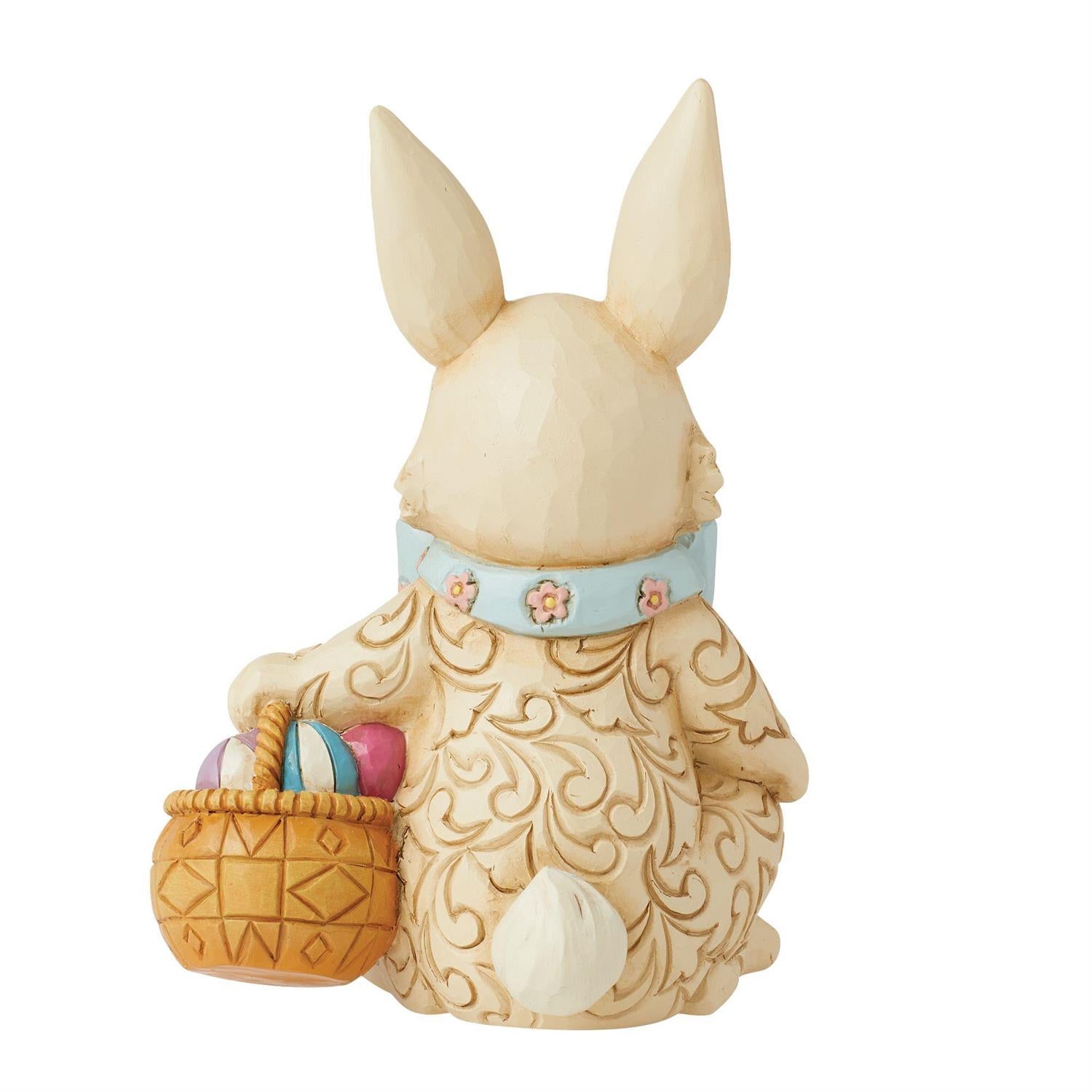 Bunny's Easter Bounty - Easter Bunny with Bow Pint Figurine  - Country N More Gifts