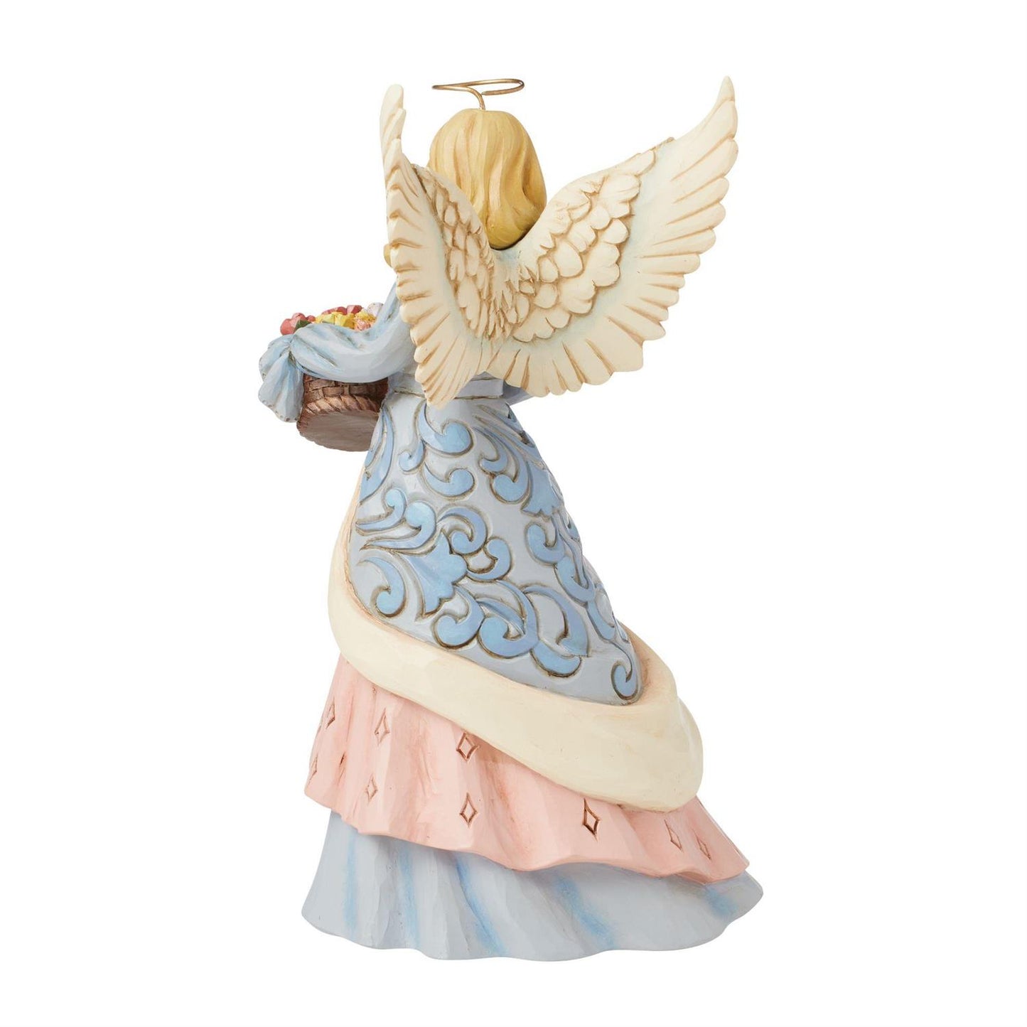 FBA - Heavenly Blooms - Angel with Flower Basket Figurine - Country N More Gifts