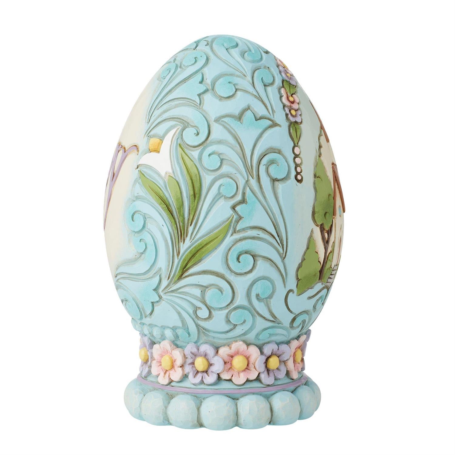 Let Us Rejoice - Egg with Church Scene Figurine  - Country N More Gifts