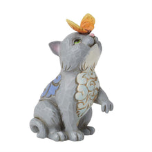 Cat and Butterfly Mini Figurine