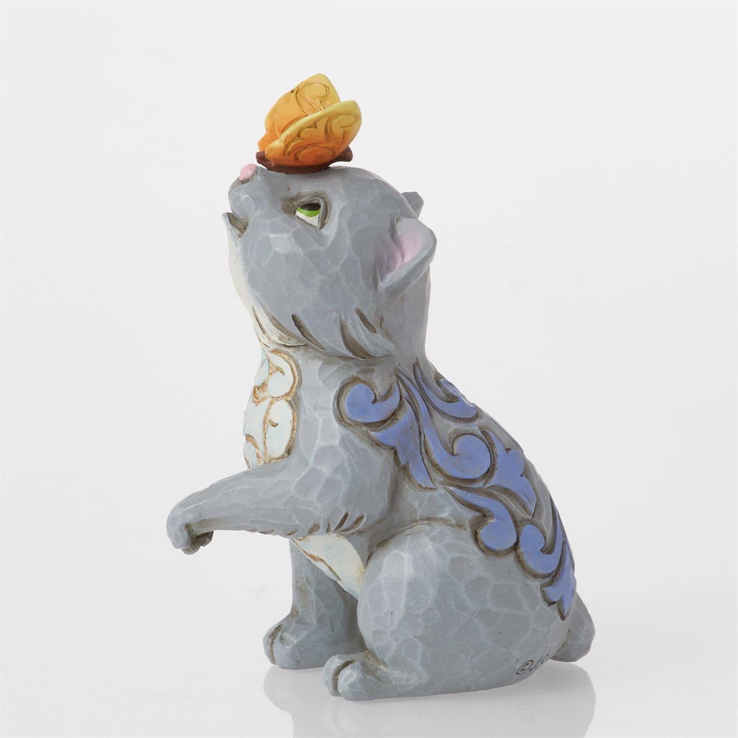 Cat and Butterfly Mini Figurine  - Country N More Gifts