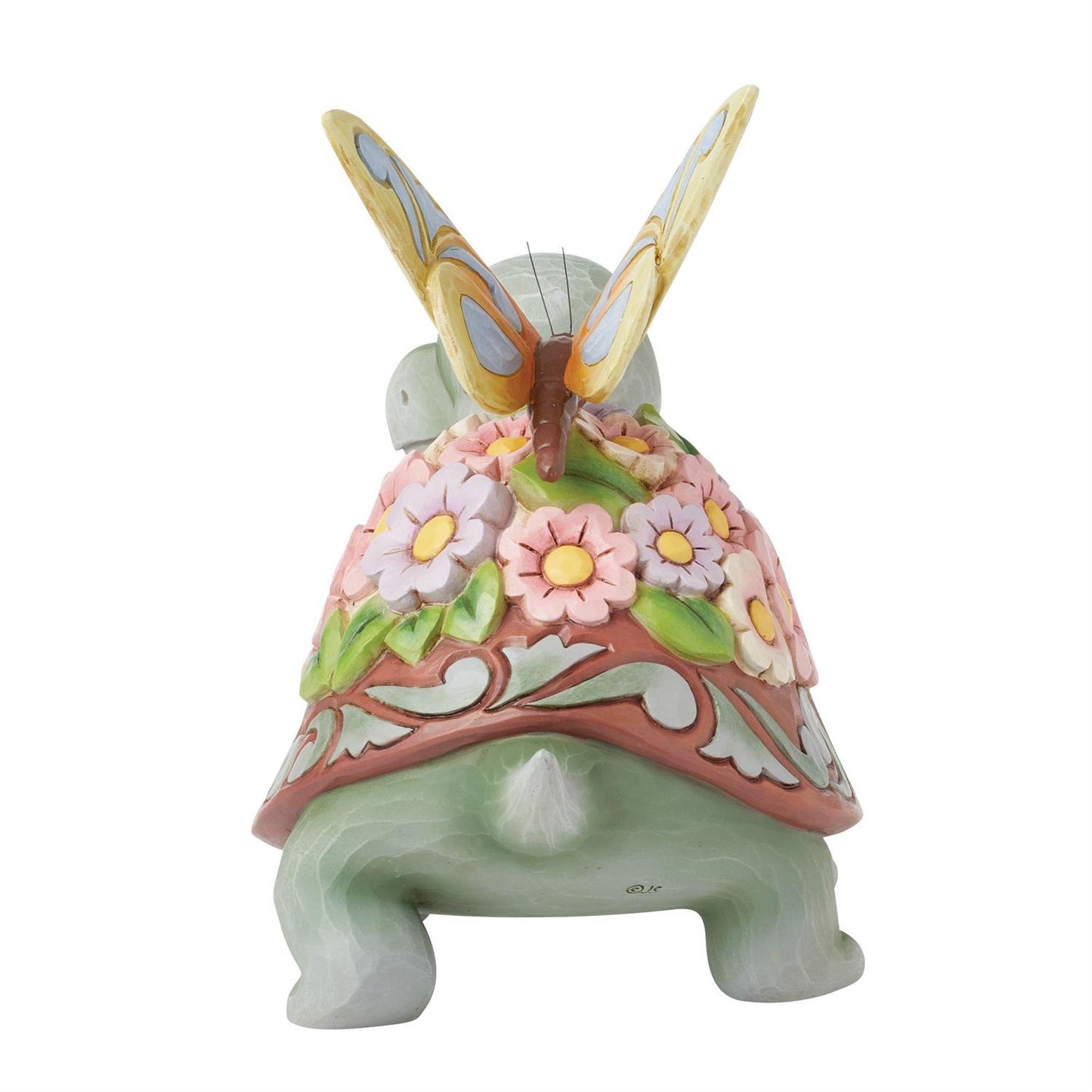 A Delicate Friendship - Turtle Flowers and Butterfly - Country N More Gifts