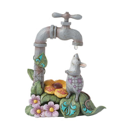 Meadow Refresher - Mouse with Waterdrop Figurine - Country N More Gifts