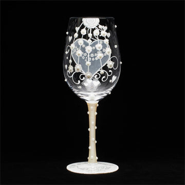 Bride Two Hearts Wine Glass - Country N More Gifts