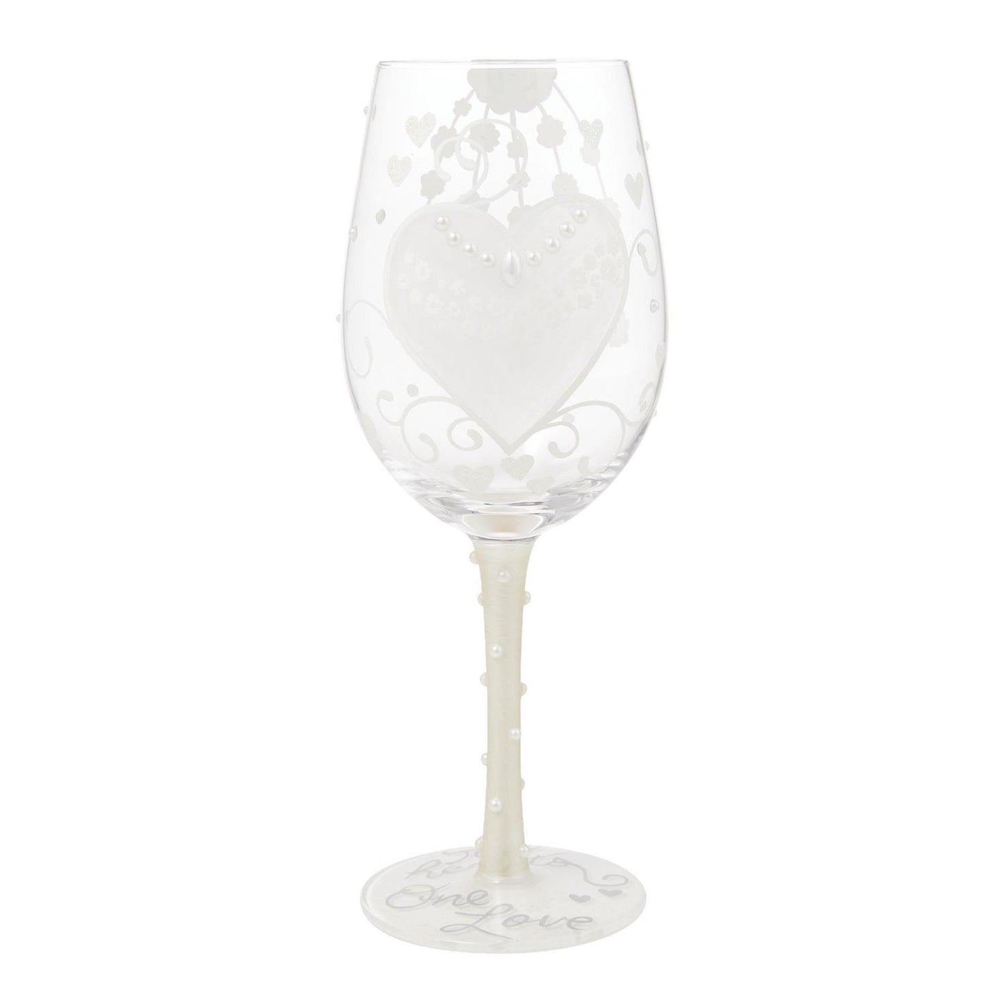 Bride Two Hearts Wine Glass - Country N More Gifts