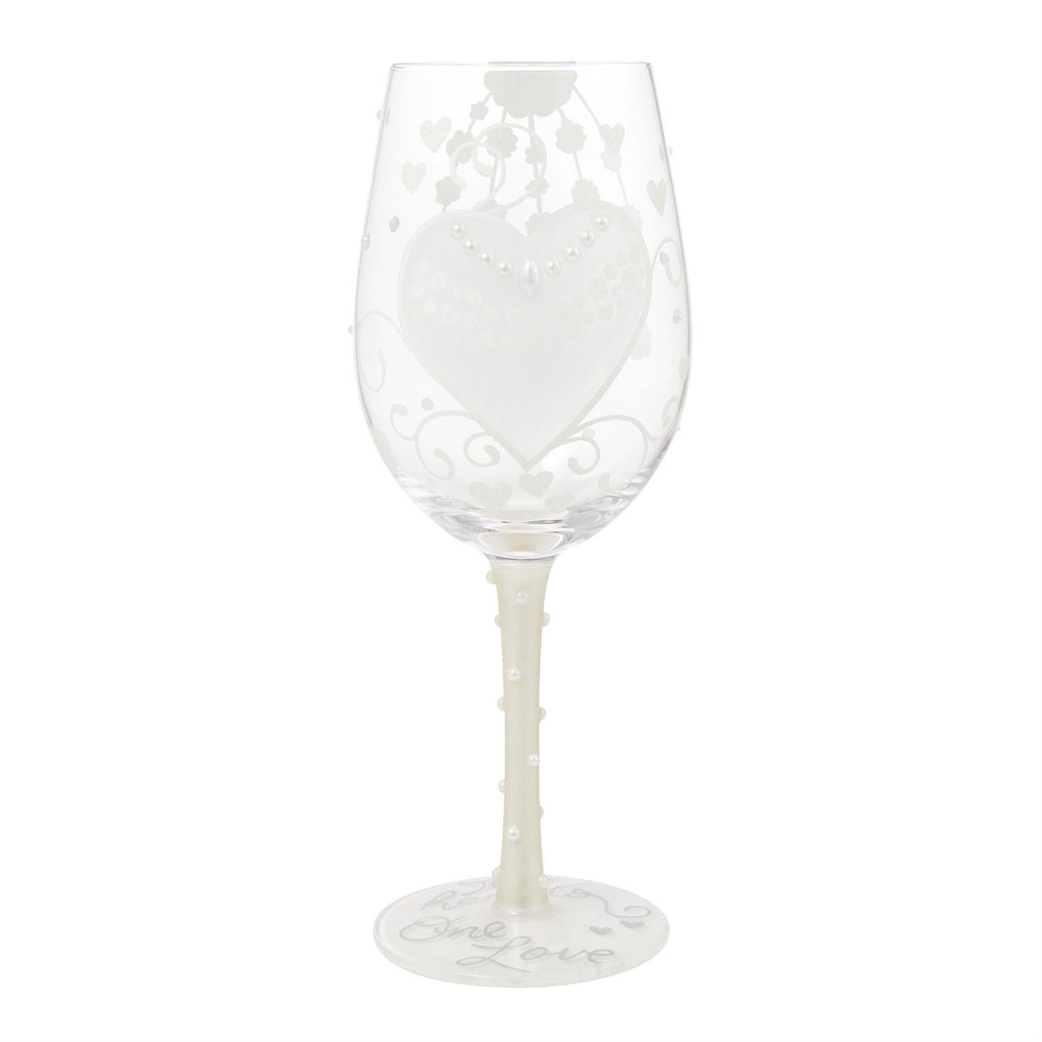 Bride Two Hearts Wine Glass - Country N More Gifts
