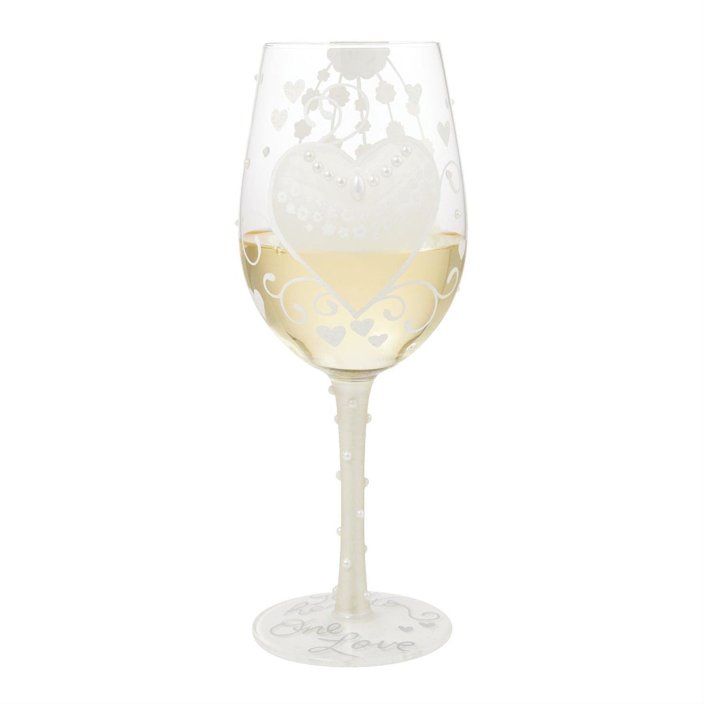 Bride Two Hearts Wine Glass - Country N More Gifts