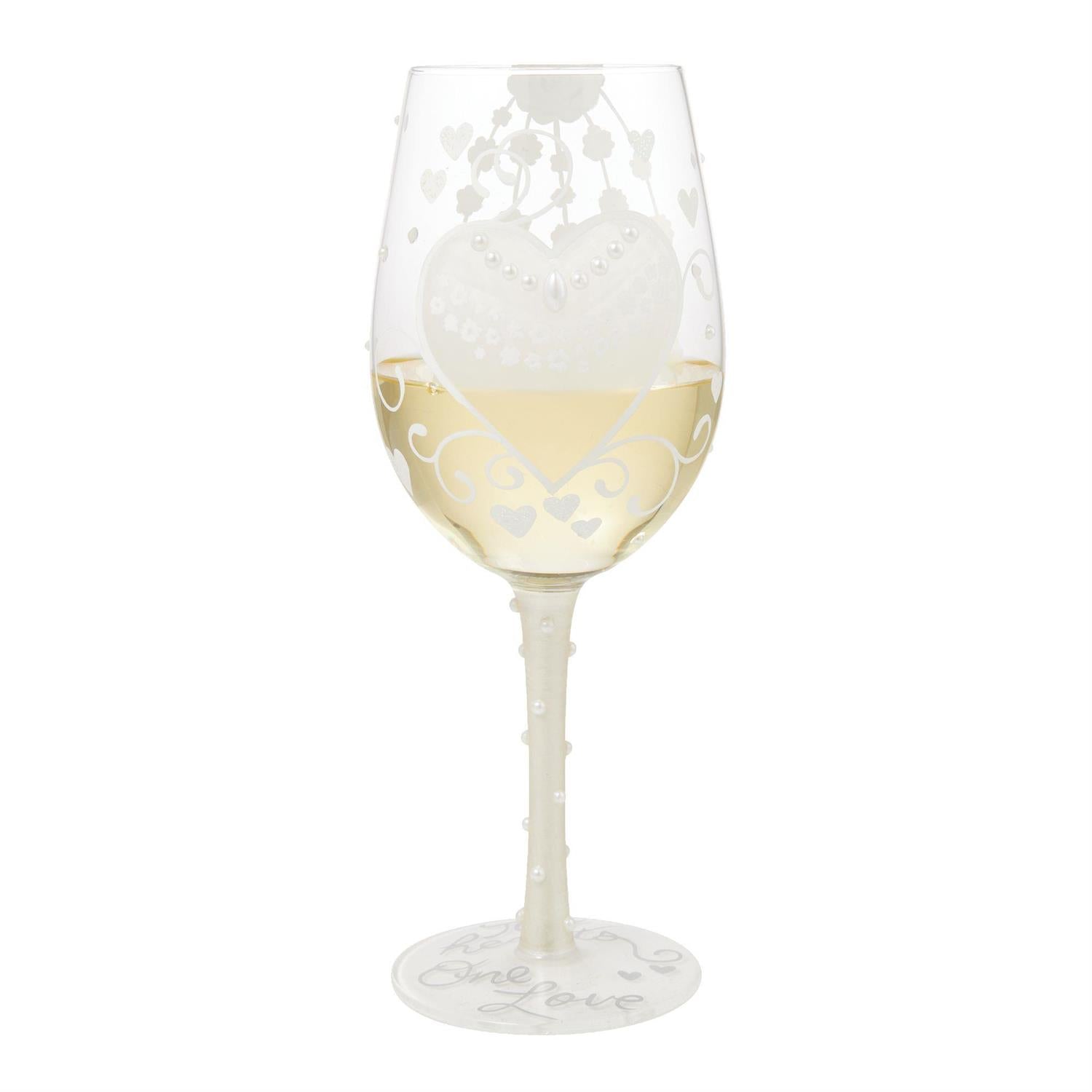 Bride Two Hearts Wine Glass - Country N More Gifts