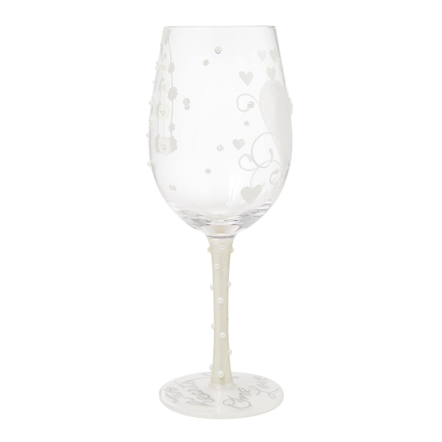 Bride Two Hearts Wine Glass - Country N More Gifts