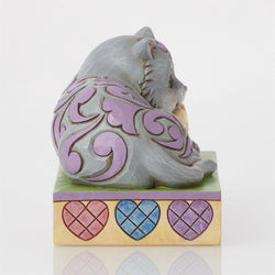 Smitten Kitten - Cat Laying by Message Hearts  - Country N More Gifts