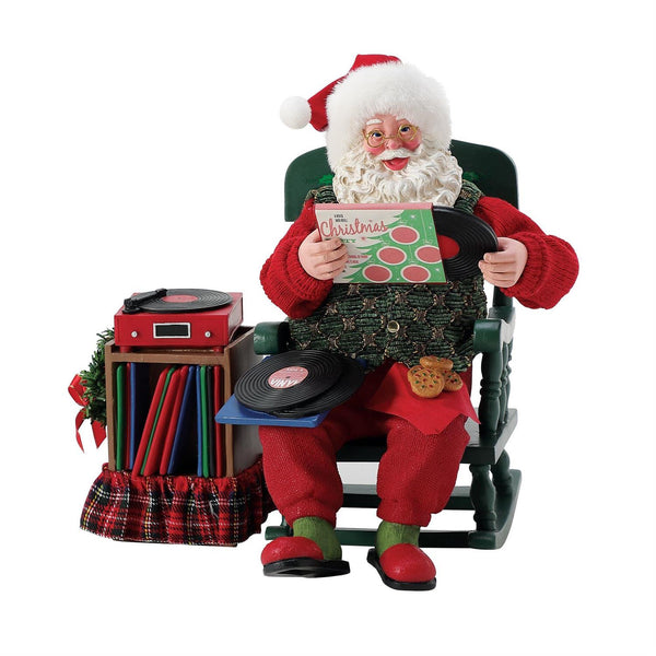 Christmas Grooves – Santa Vinyl Record Figurine – Country N More Gifts