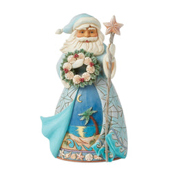 Shell-abrate the Season - Santa with Sand Dollar Figurine - Country N More Gifts