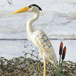 Waterside Watcher - Blue Heron Bird Figurine - Country N More Gifts
