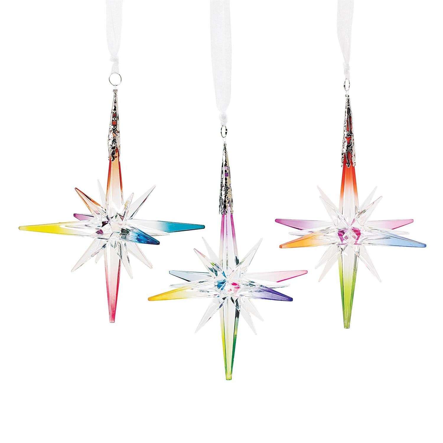Star Ornament, Set of 3 - Country N More Gifts