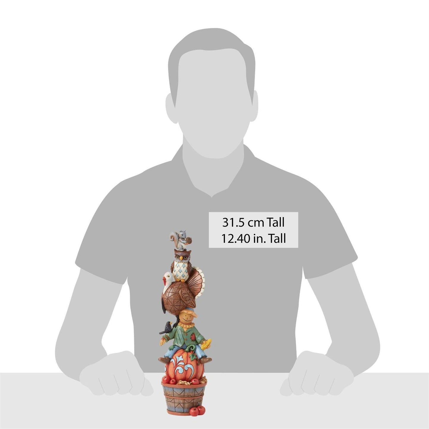 FBA - Festive Fall Friends - Harvest Critter Stack Figurine - Country N More Gifts