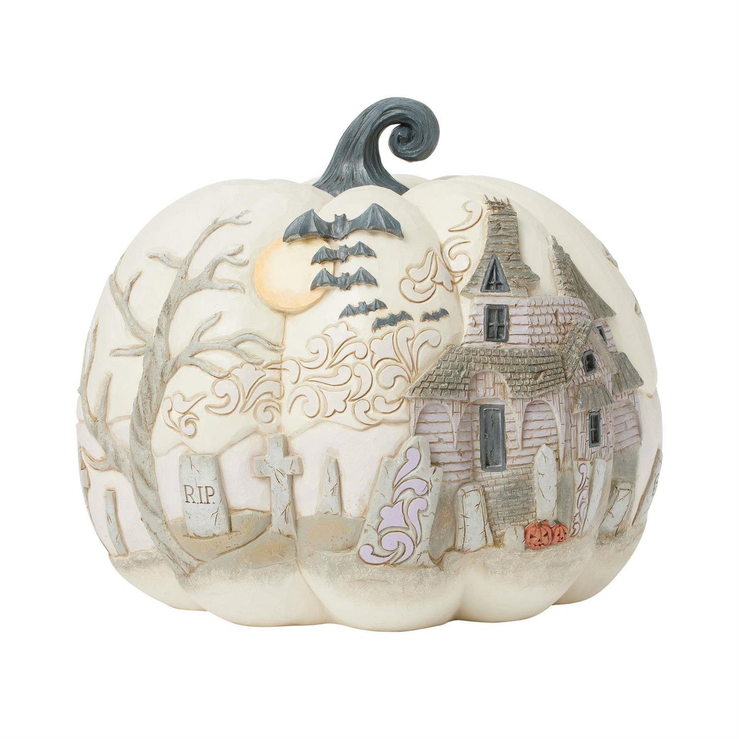 FBA - A Little Batty - Pumpkin with Bats Flying Figurine - Country N More Gifts