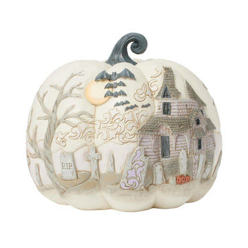 FBA - A Little Batty - Pumpkin with Bats Flying Figurine - Country N More Gifts