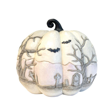 FBA - A Little Batty - Pumpkin with Bats Flying Figurine - Country N More Gifts