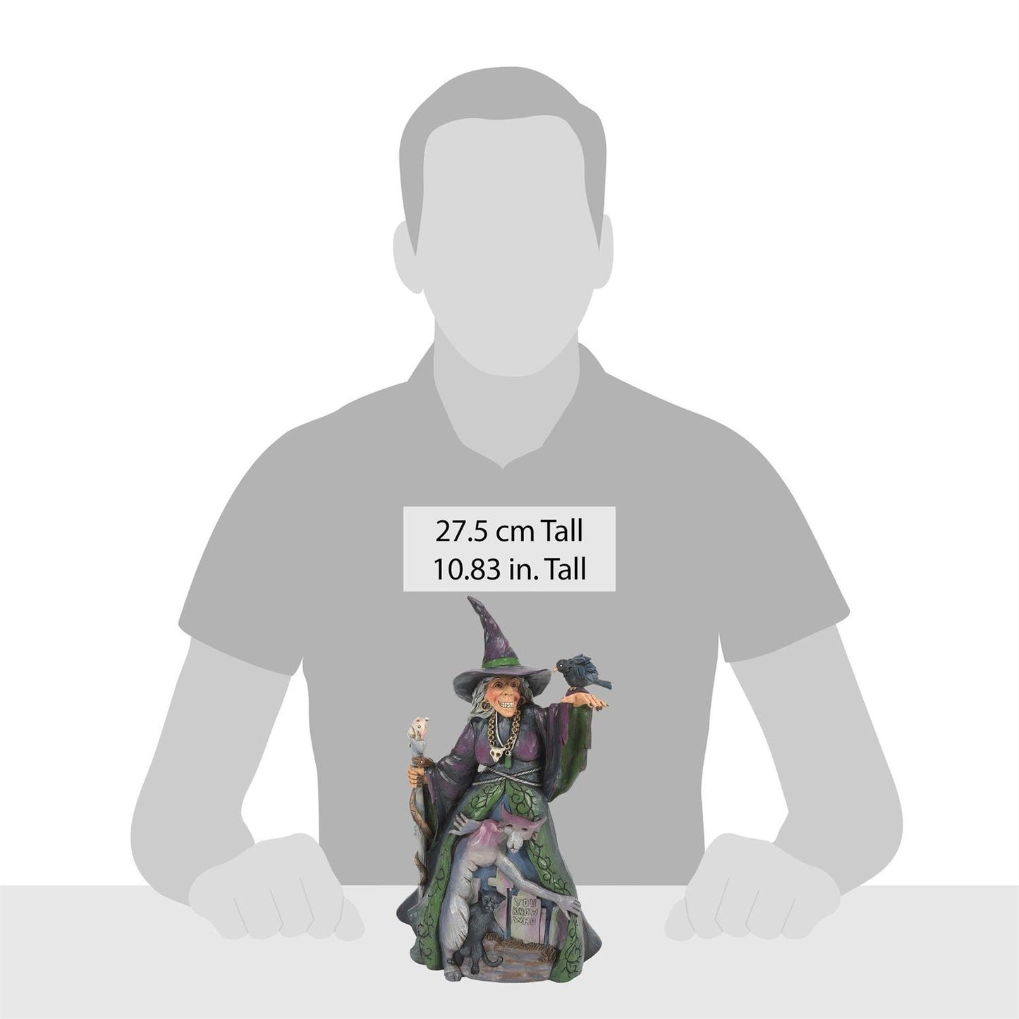 FBA - Something Wicked' s on the Way - Evil Witch with Graveyard Figurine - Country N More Gifts