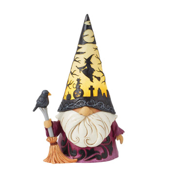 FBA - Spooktacular - Wizard with LED Scene Hat Figurine - Country N More Gifts