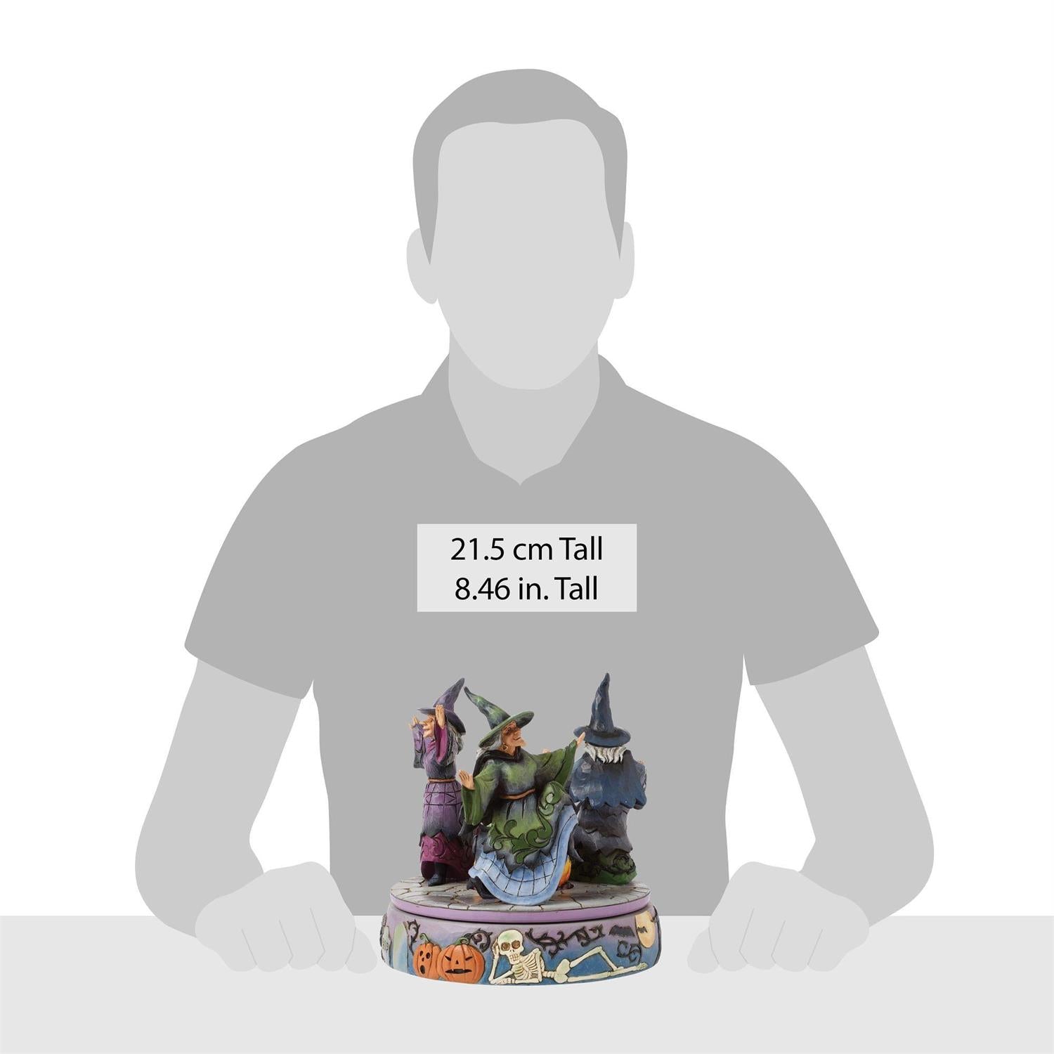 FBA - A-Haunting We Will Go - Witches Rotating Cauldron Figurine - Country N More Gifts