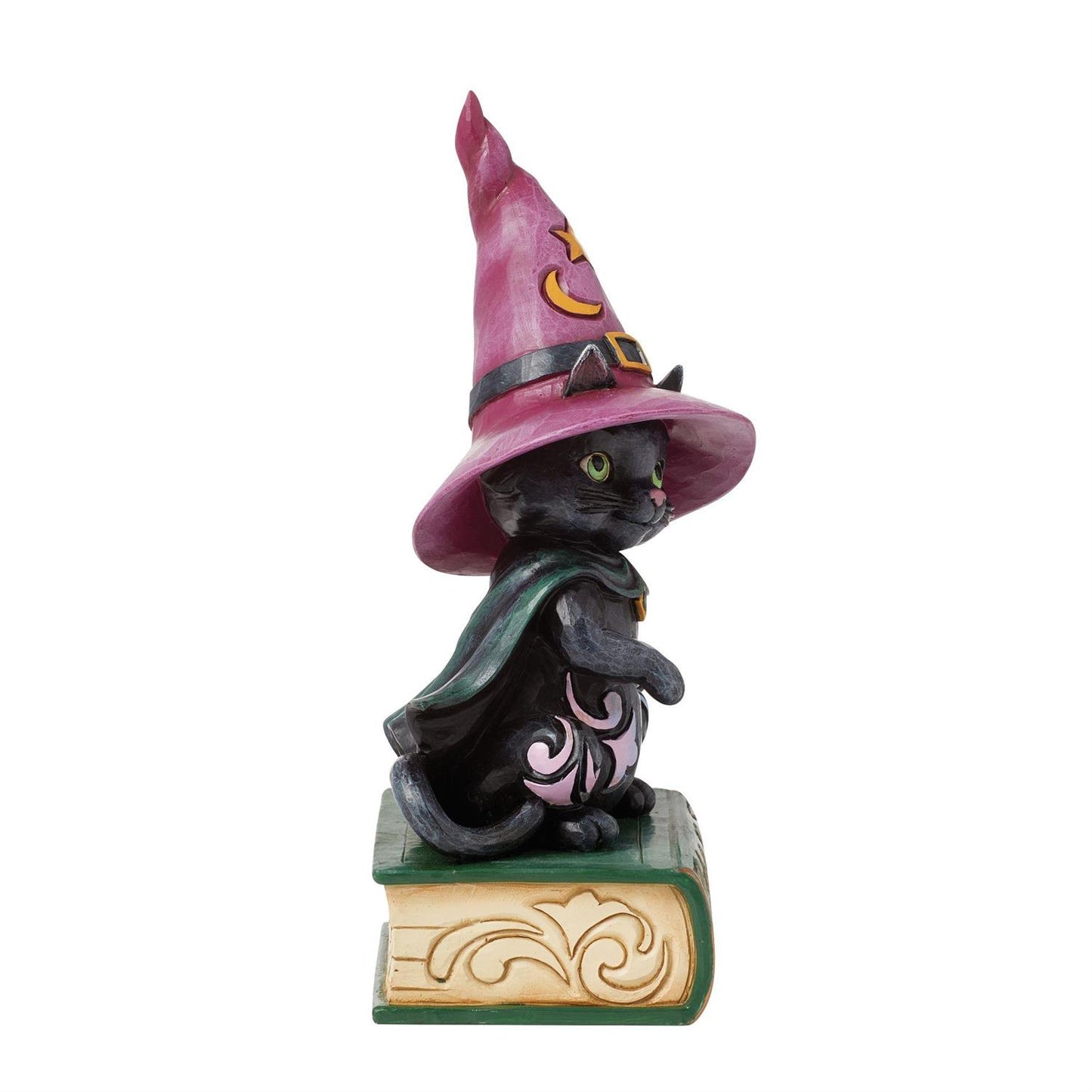 FBA - Too Cute to Spook - Black Cat Sitting on Book Pint - Country N More Gifts