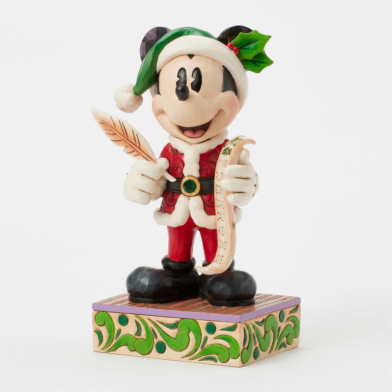 Santa Mickey with List - Country N More Gifts