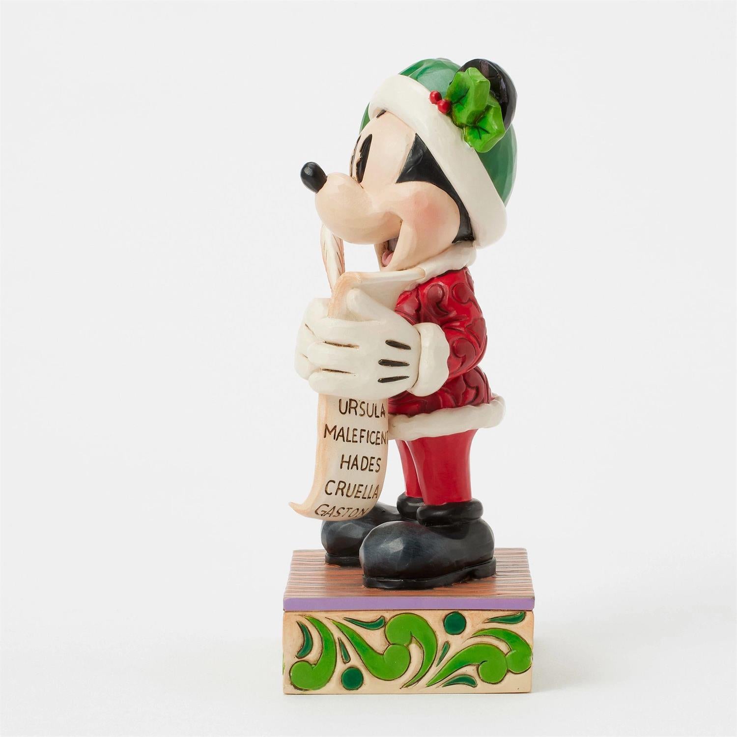 Santa Mickey with List - Country N More Gifts