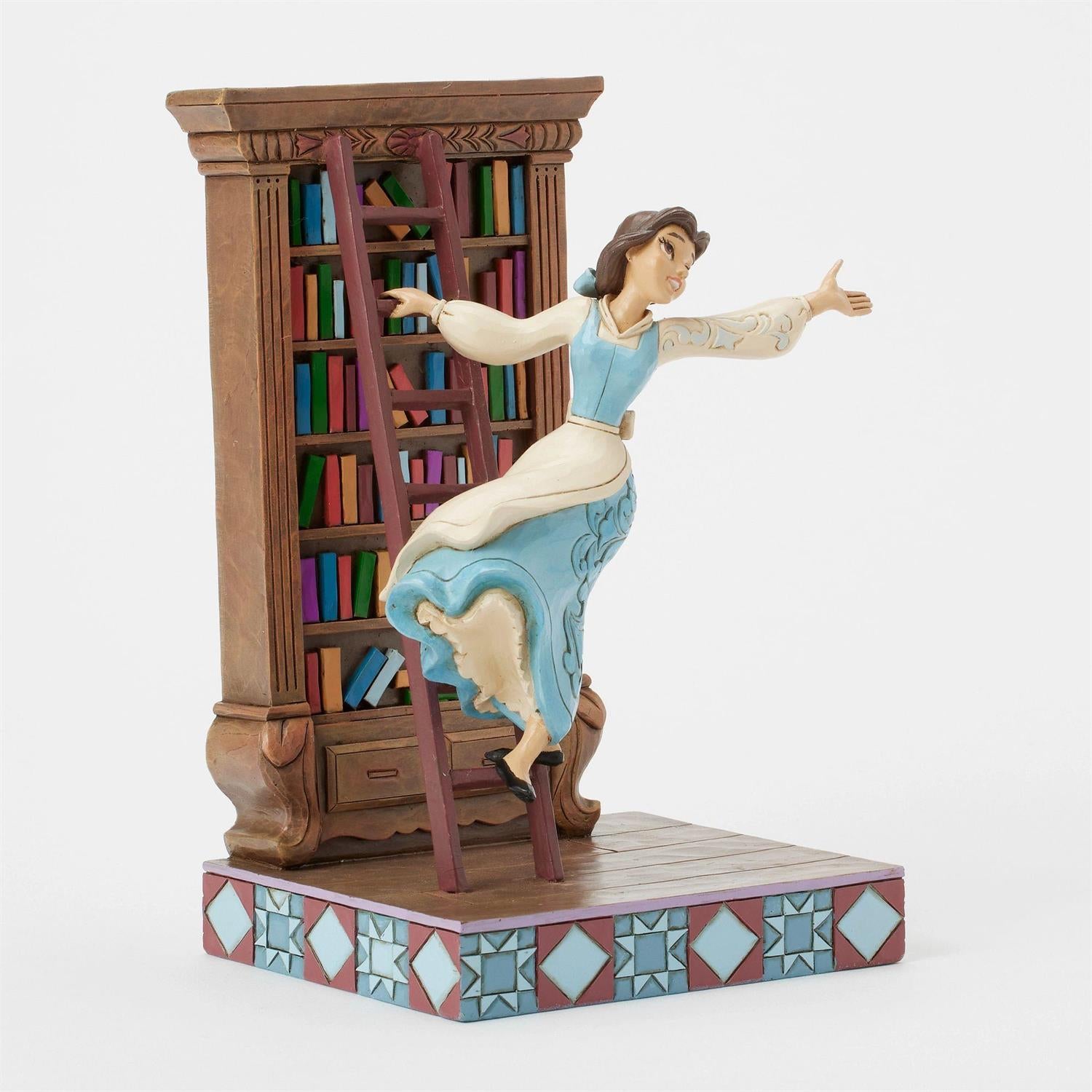 FBA - Belle with Bookshelf - Country N More Gifts