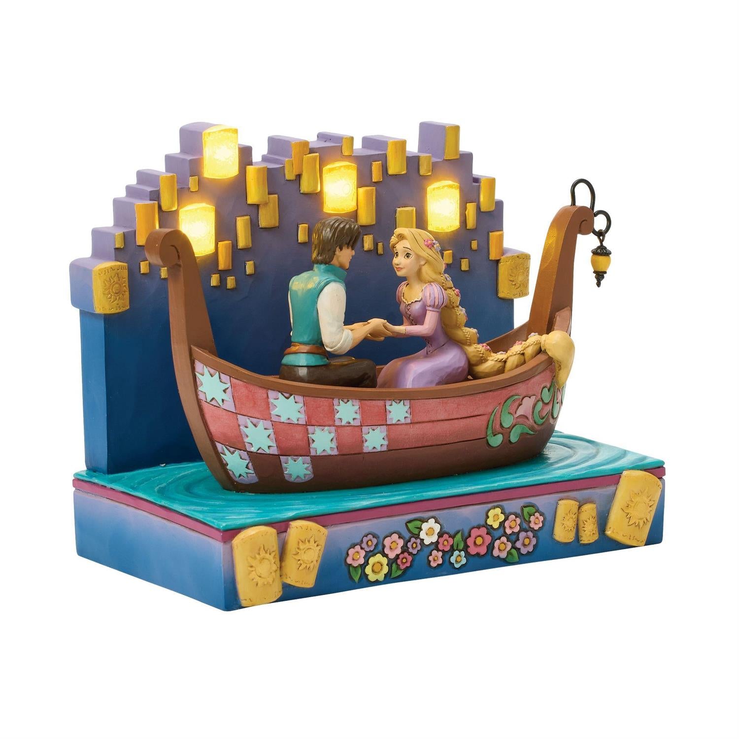 A Dream Come True - Tangled Boat with LED Lanterns - Country N More Gifts