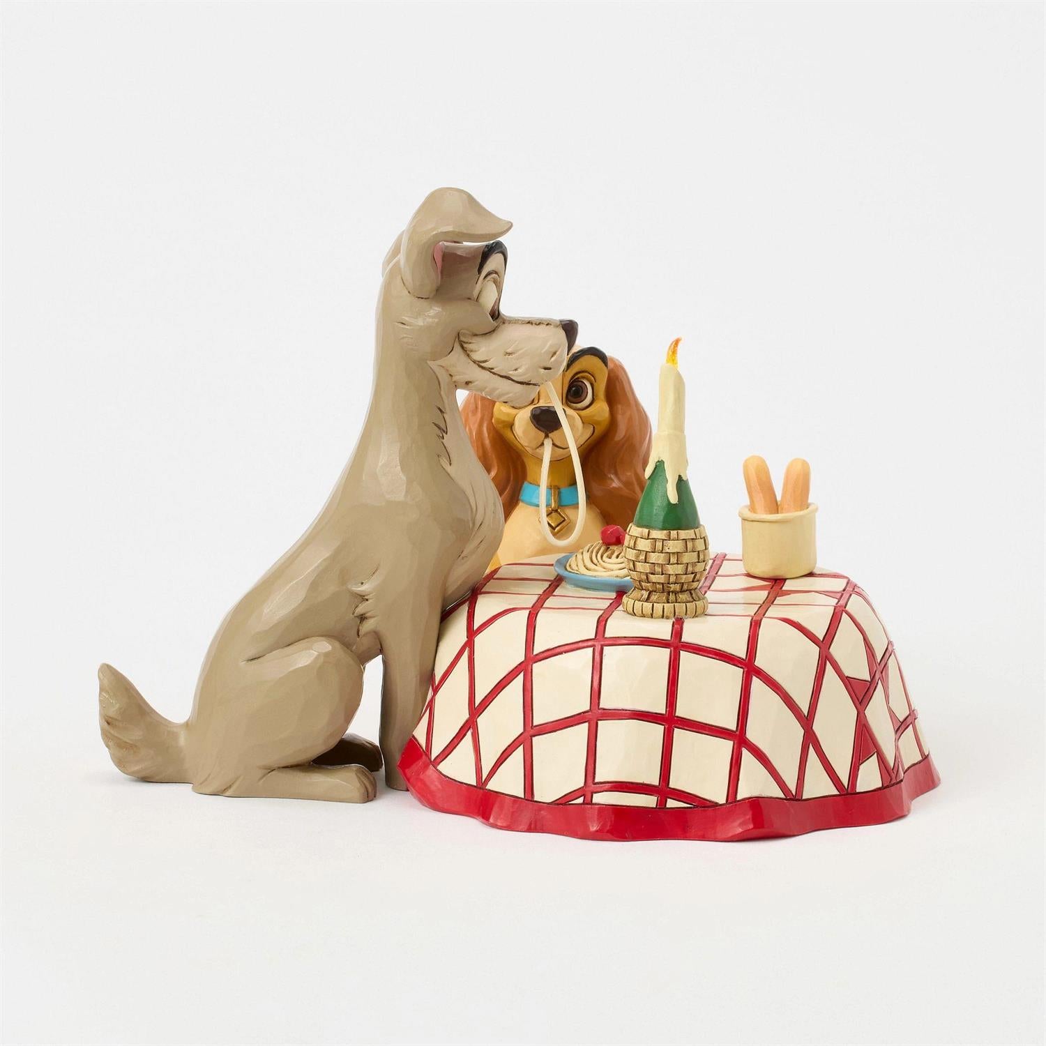 Lady & Tramp Spaghetti Scene – Jim Shore 70th Anniversary Figurine