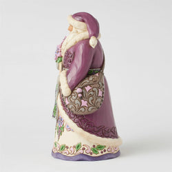 FBA - Royal Holiday Cheer - Purple Santa Figurine - Country N More Gifts