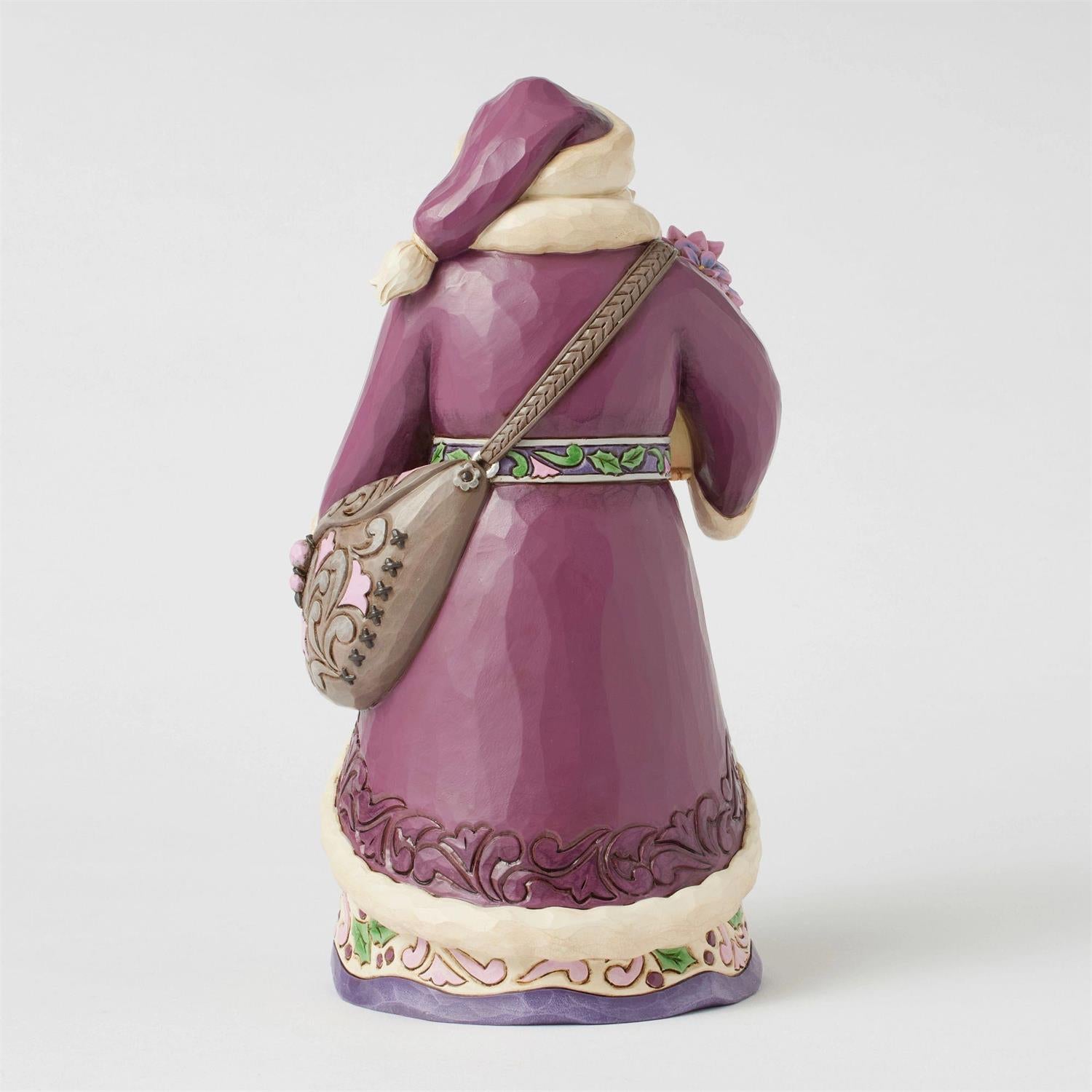 FBA - Royal Holiday Cheer - Purple Santa Figurine - Country N More Gifts