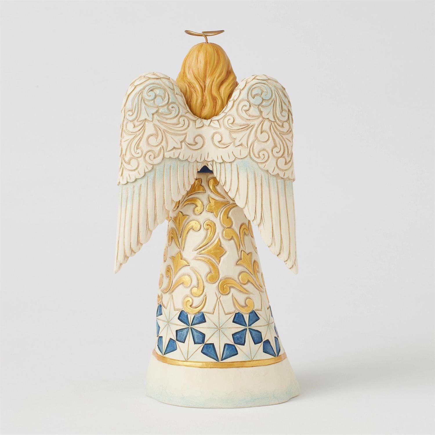 Holidays Graces - Blue & Gold Angel Figurine - Country N More Gifts