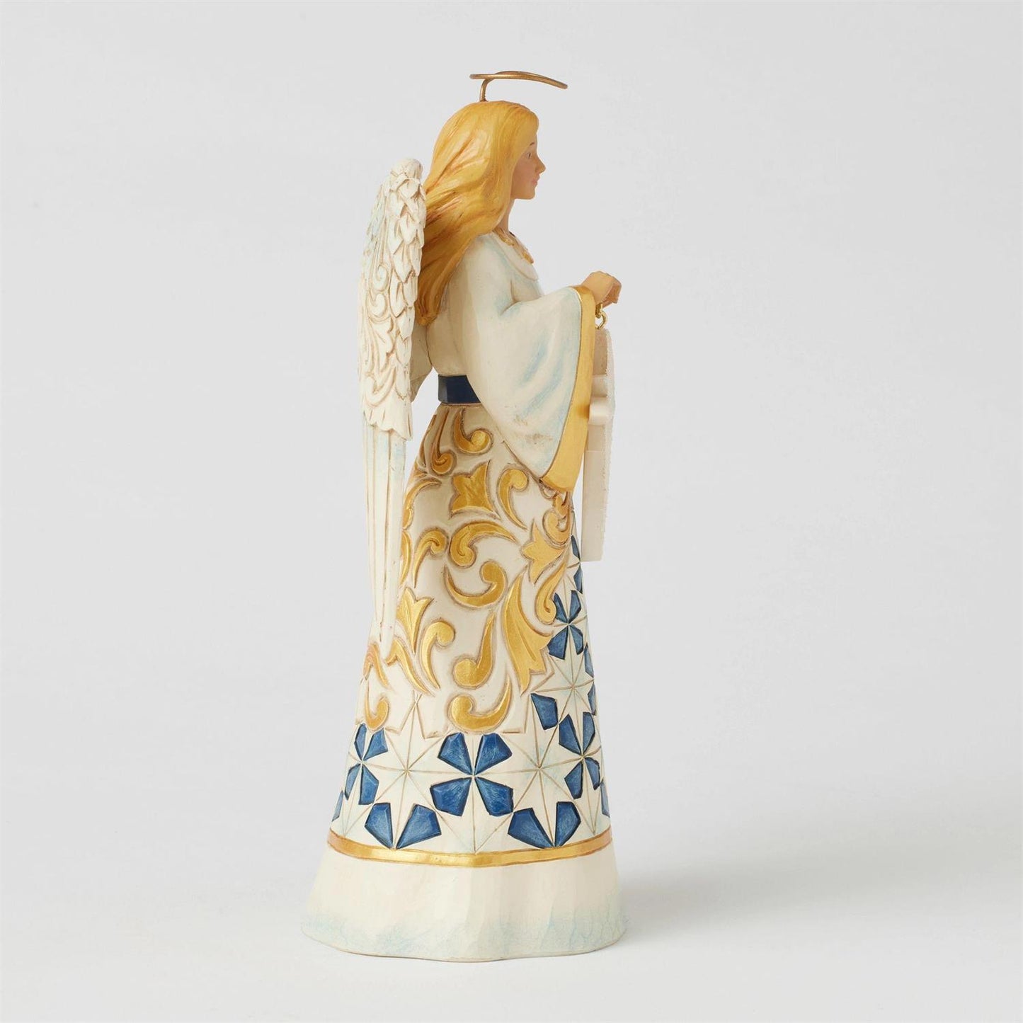 Holidays Graces - Blue & Gold Angel Figurine - Country N More Gifts