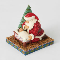 Christmas Miracle - Santa Kneeling over Baby Jesus - Country N More Gifts