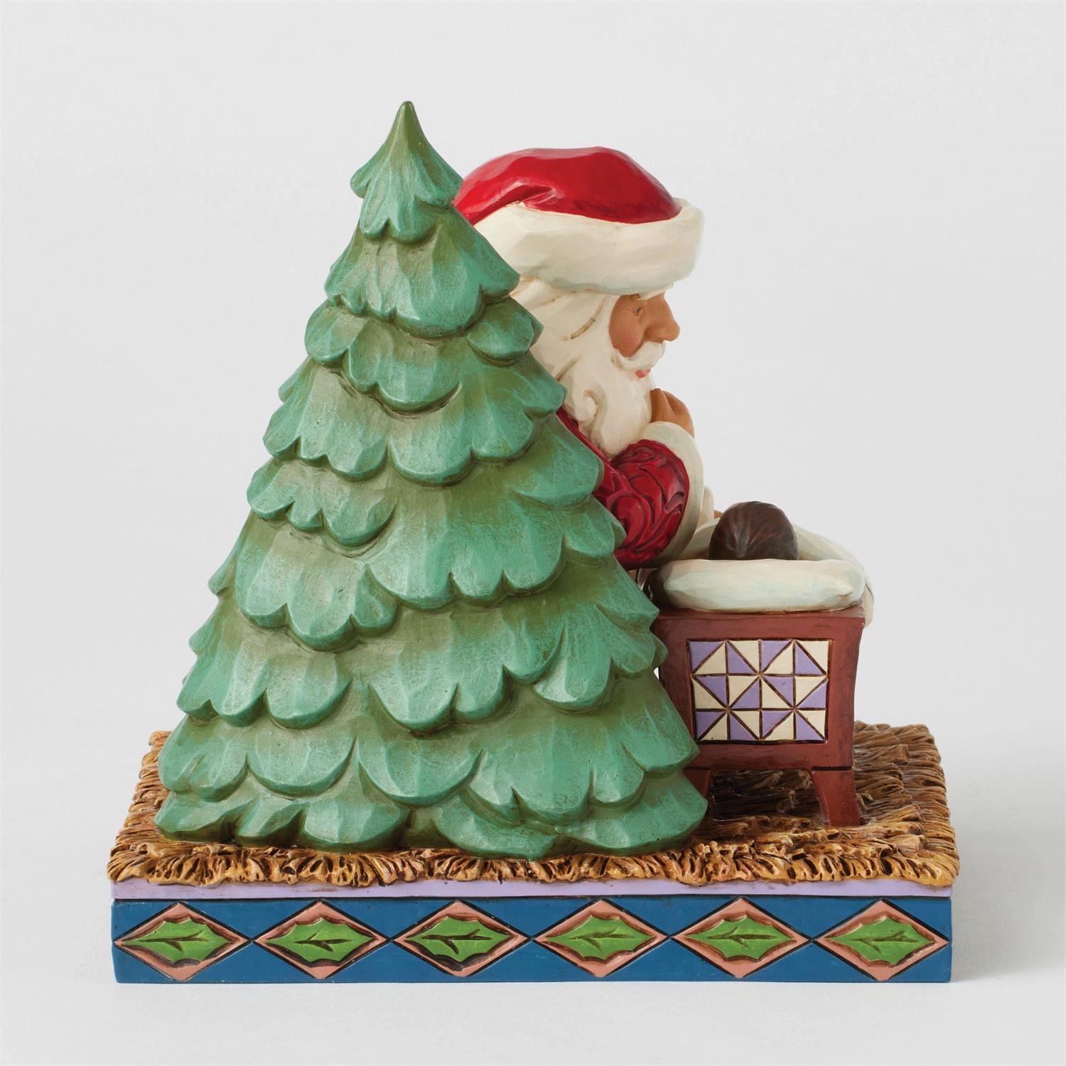 Christmas Miracle - Santa Kneeling over Baby Jesus - Country N More Gifts
