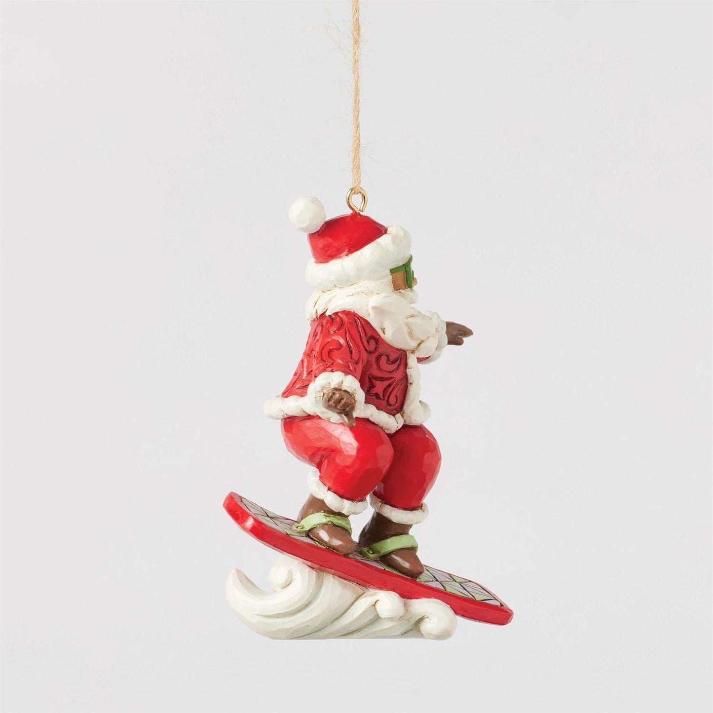 Snowboarding Santa Ornament - Country N More Gifts