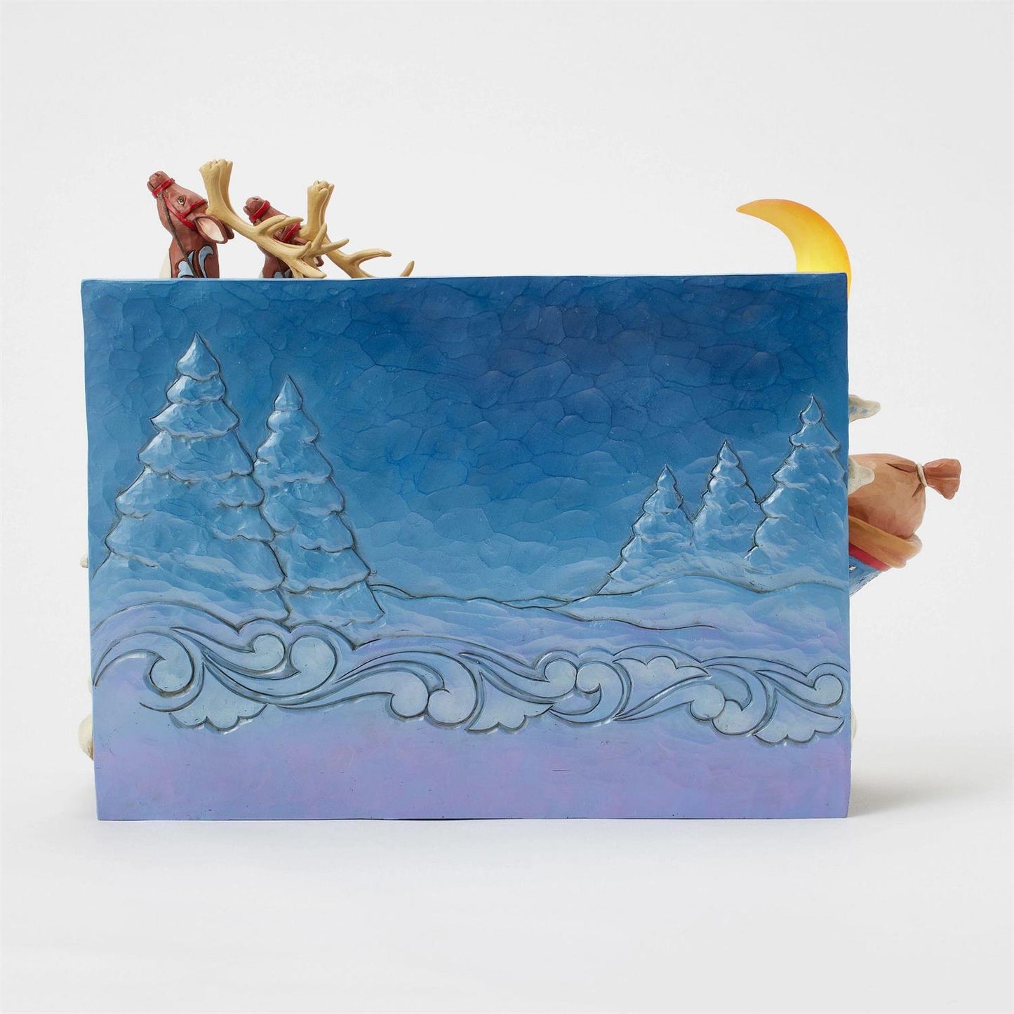 St. Nicholas is on His Way - Santa Sleigh with Reindeer LED - Country N More Gifts