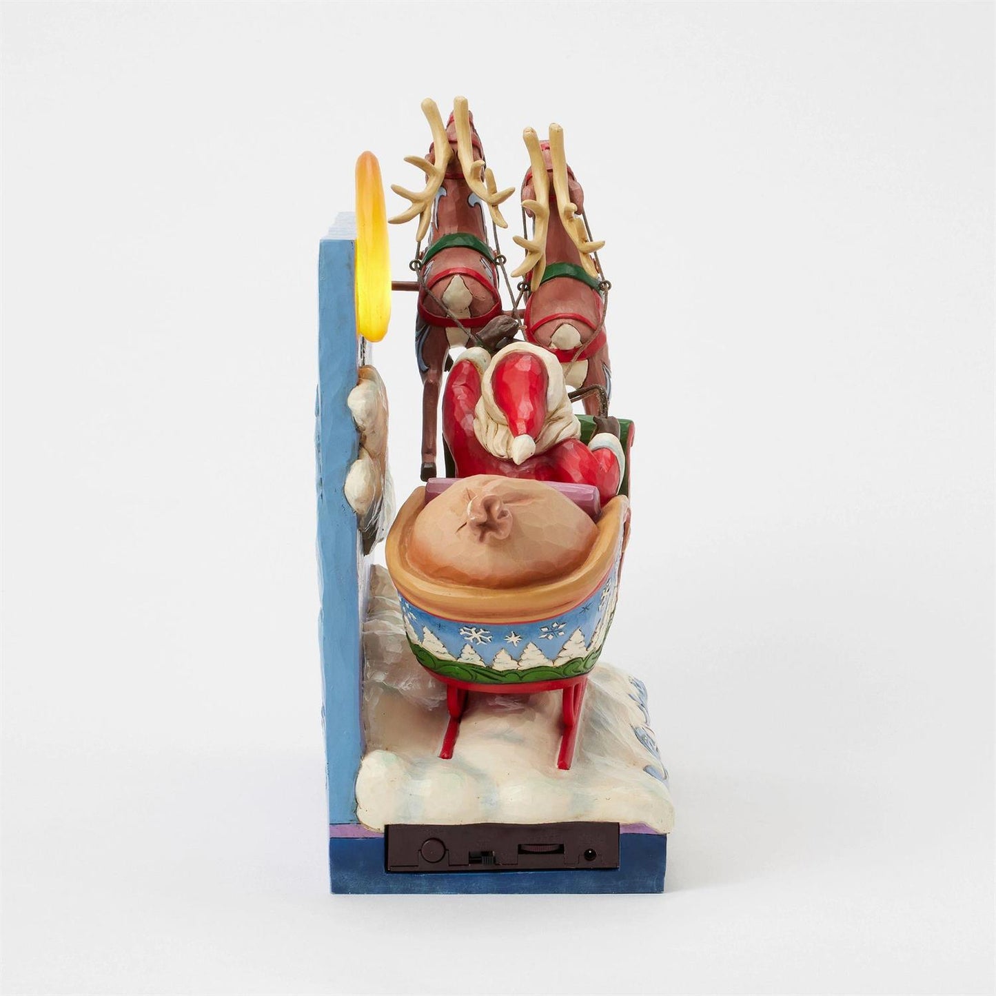 St. Nicholas is on His Way - Santa Sleigh with Reindeer LED - Country N More Gifts