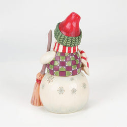 FBA - Swept in Love - Snowman with Dog Peeking Figurine - Country N More Gifts