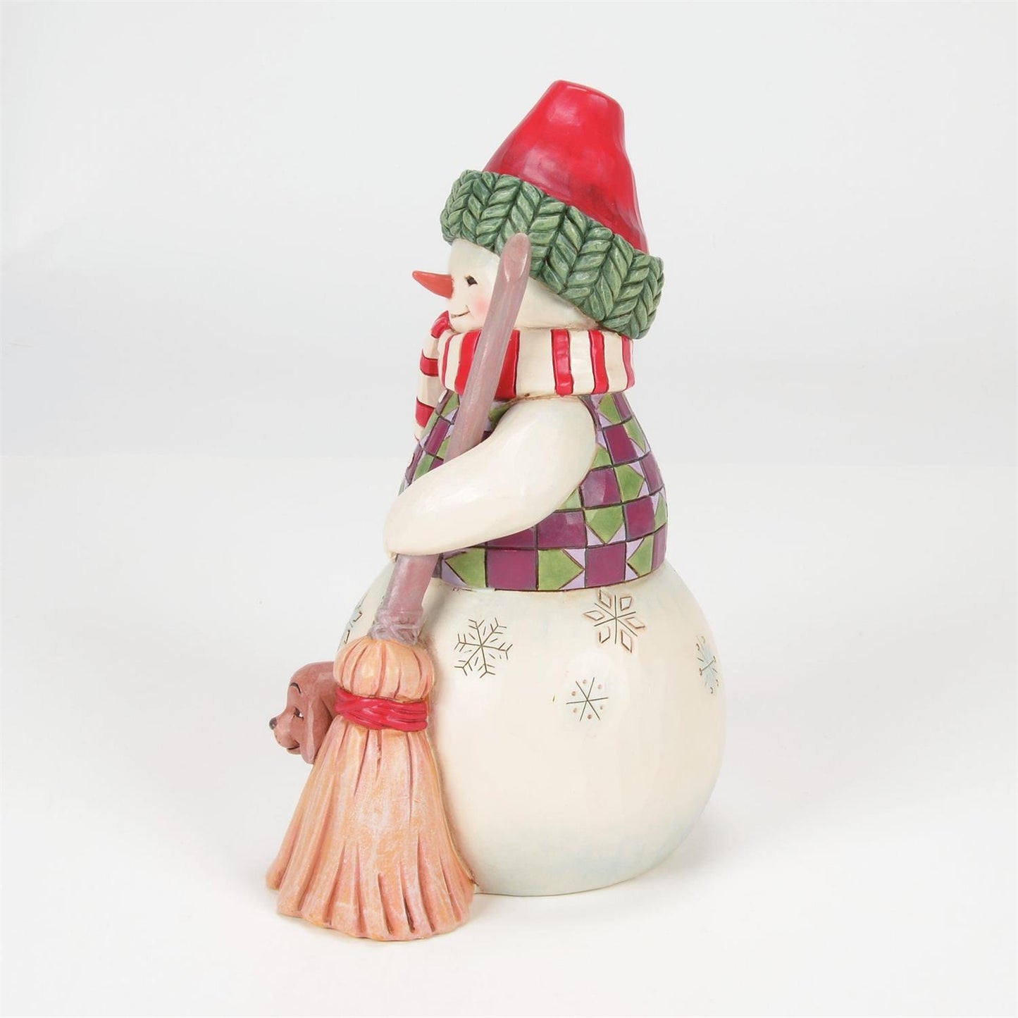 FBA - Swept in Love - Snowman with Dog Peeking Figurine - Country N More Gifts