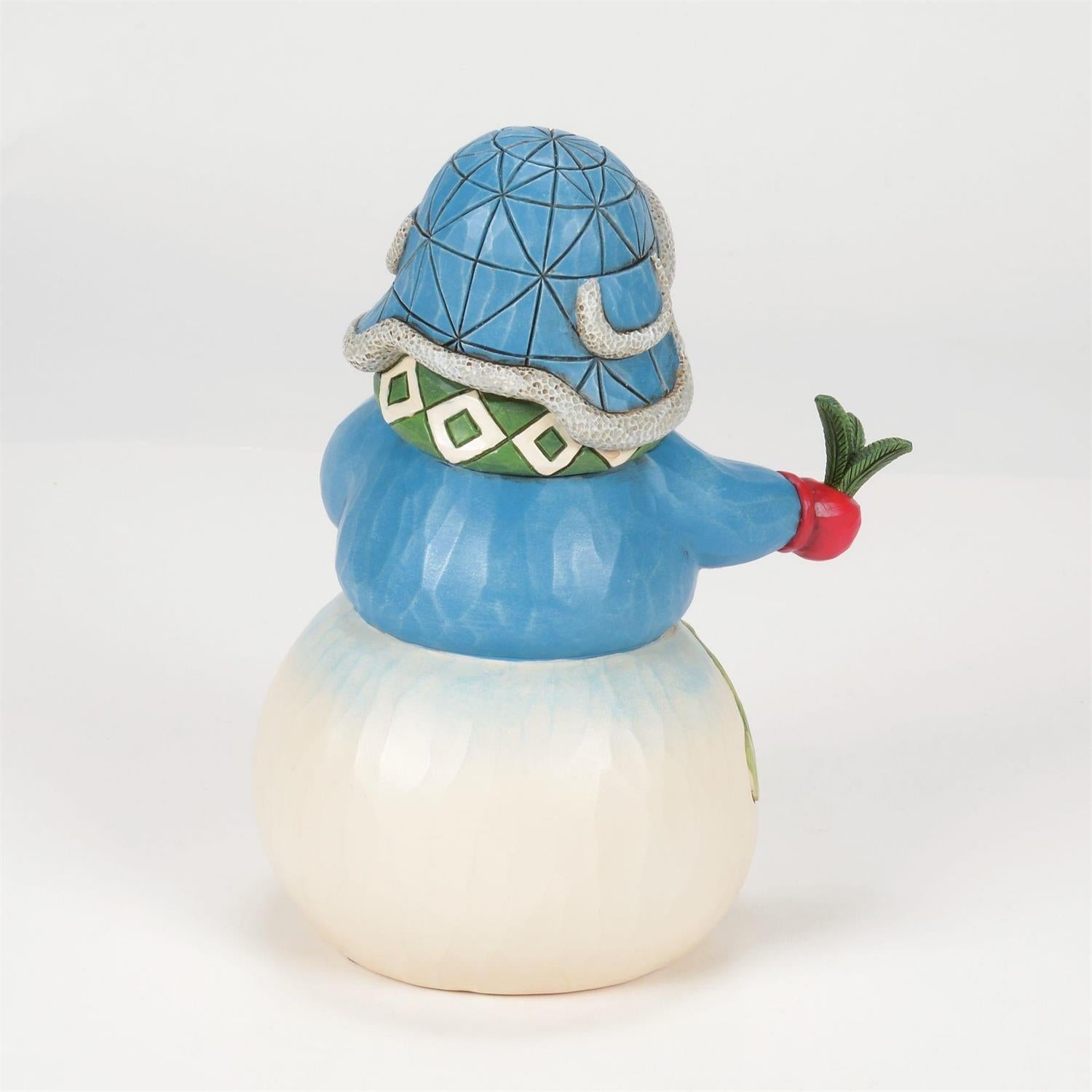 FBA - Wishing You a Cozy Christmas - Snowman Evergreen Sprig Figurine - Country N More Gifts